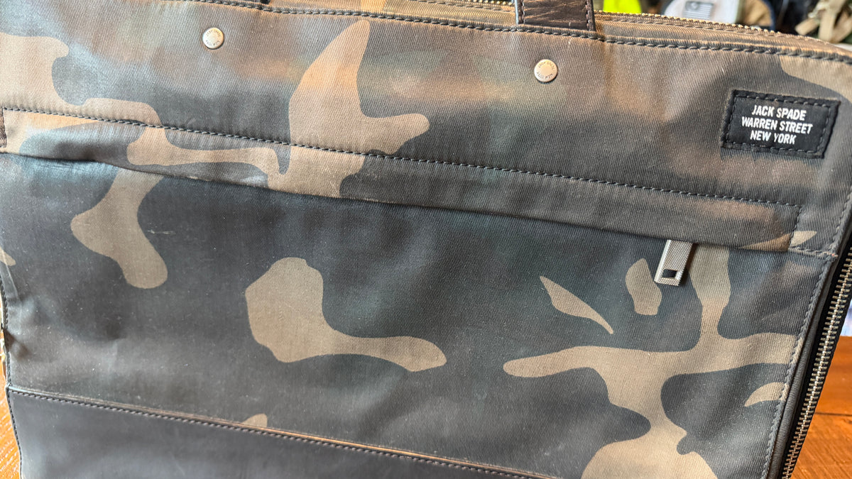 Camo Jack Spade Slim Briefcase