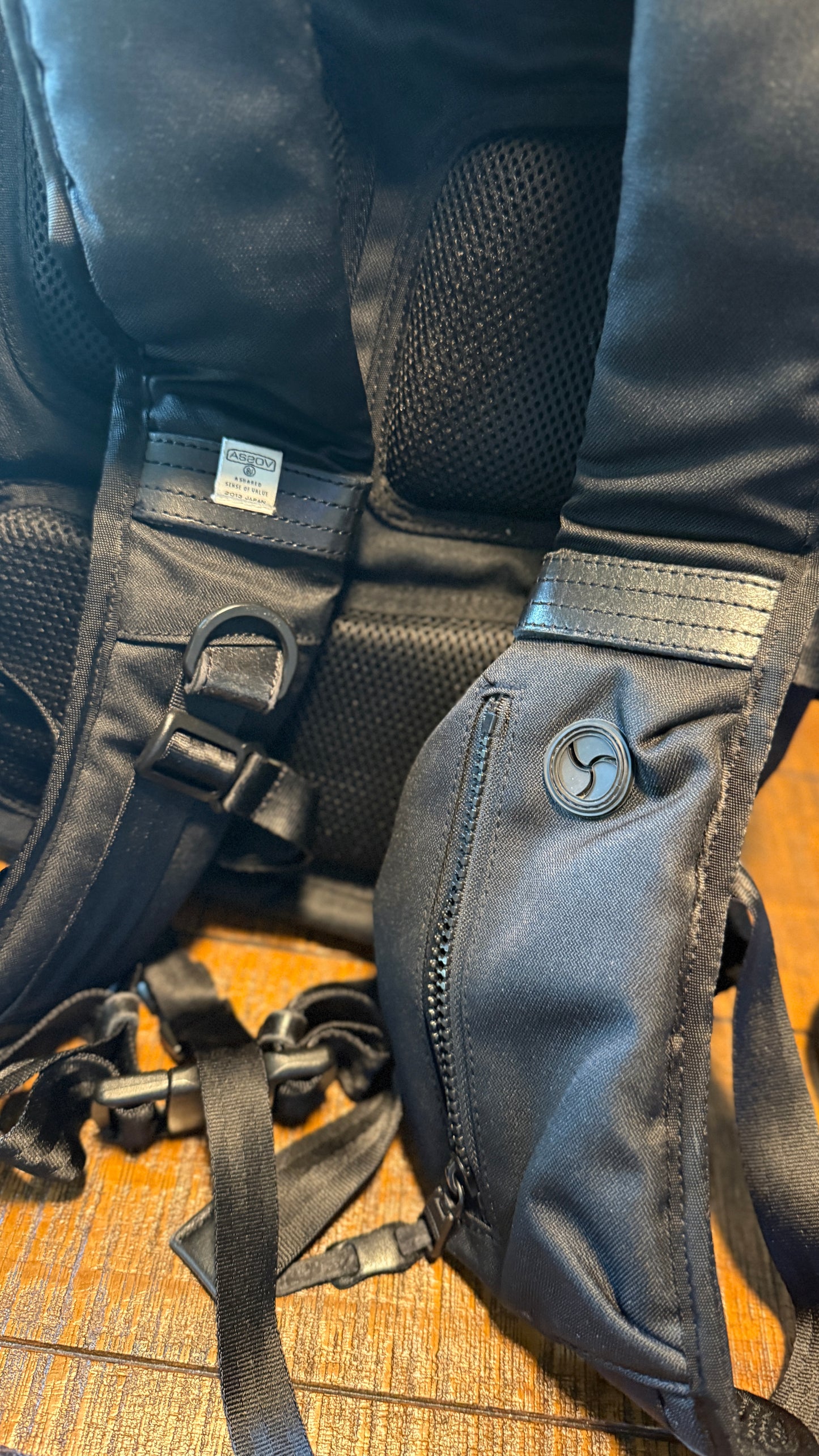 AS2OV Mixed Material Backpack From Japan