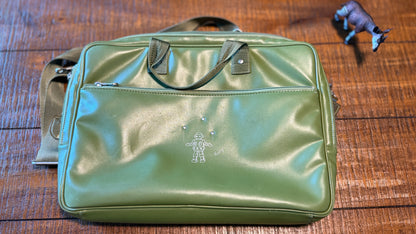Green Leather (or Leather Like) Shoulder Bag