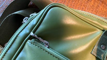 Green Leather (or Leather Like) Shoulder Bag