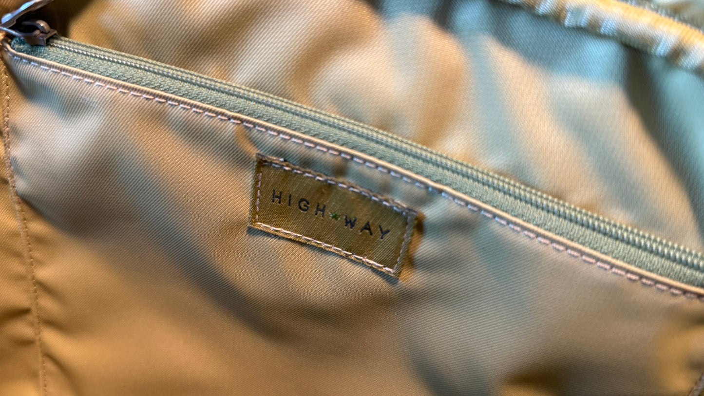 Green Leather (or Leather Like) Shoulder Bag