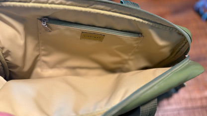 Green Leather (or Leather Like) Shoulder Bag