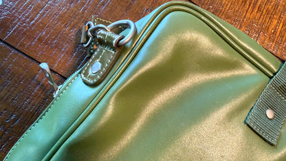 Green Leather (or Leather Like) Shoulder Bag