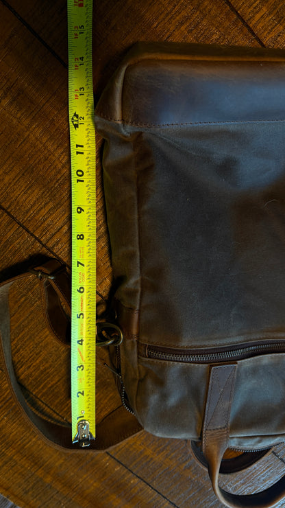 Leather Laptop Tote Bag - Made in Europe