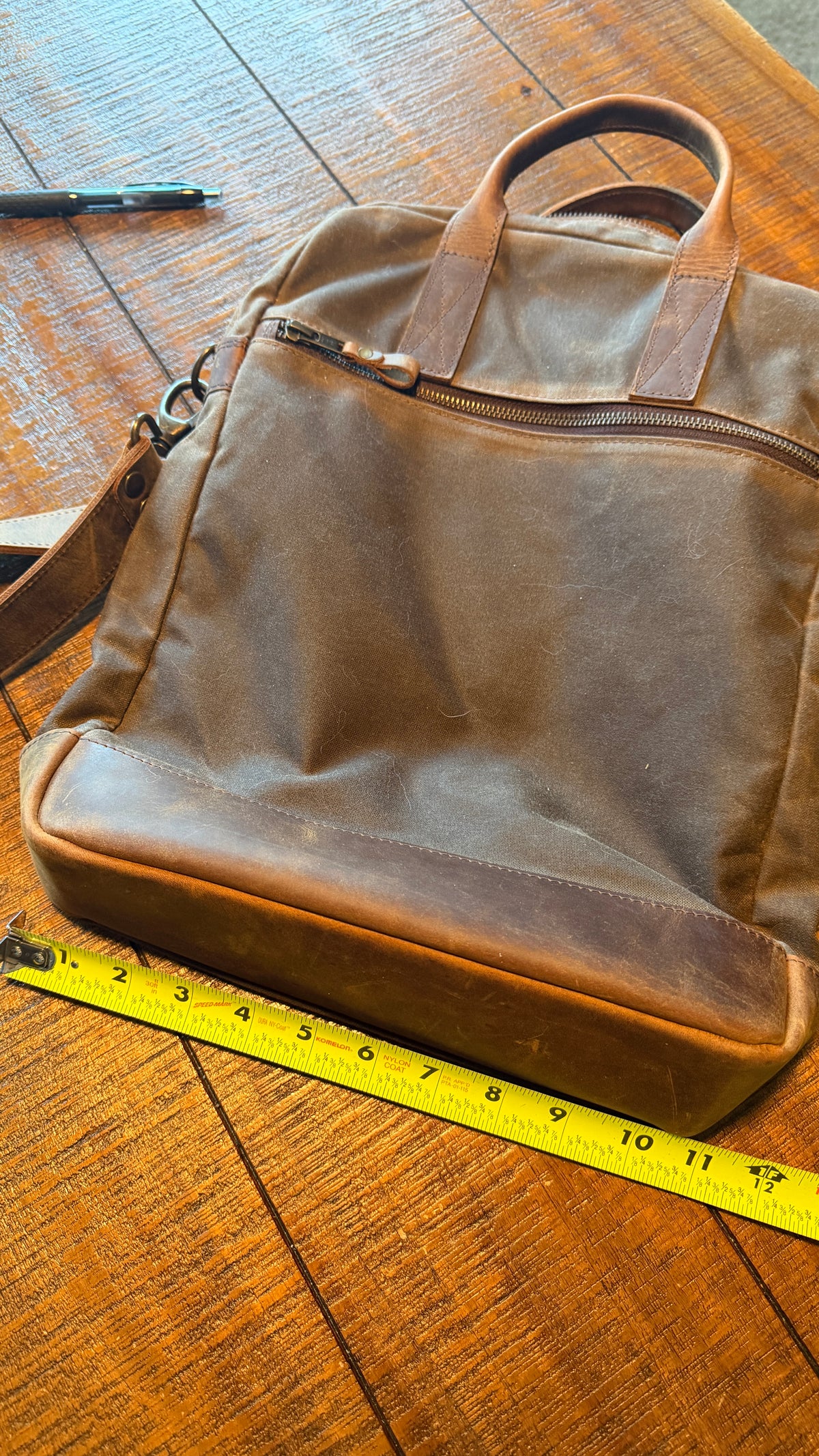 Leather Laptop Tote Bag - Made in Europe