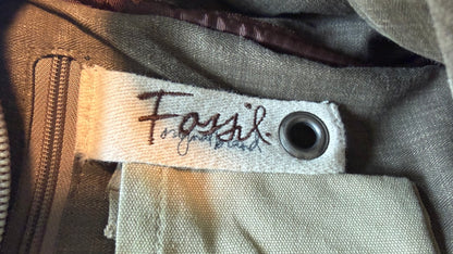 Fossil Briefcase - Leather Details & Pattern