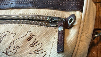 Fossil Briefcase - Leather Details & Pattern