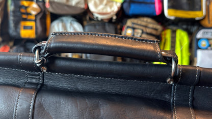 Kenneth Cole Leather Briefcase - Black