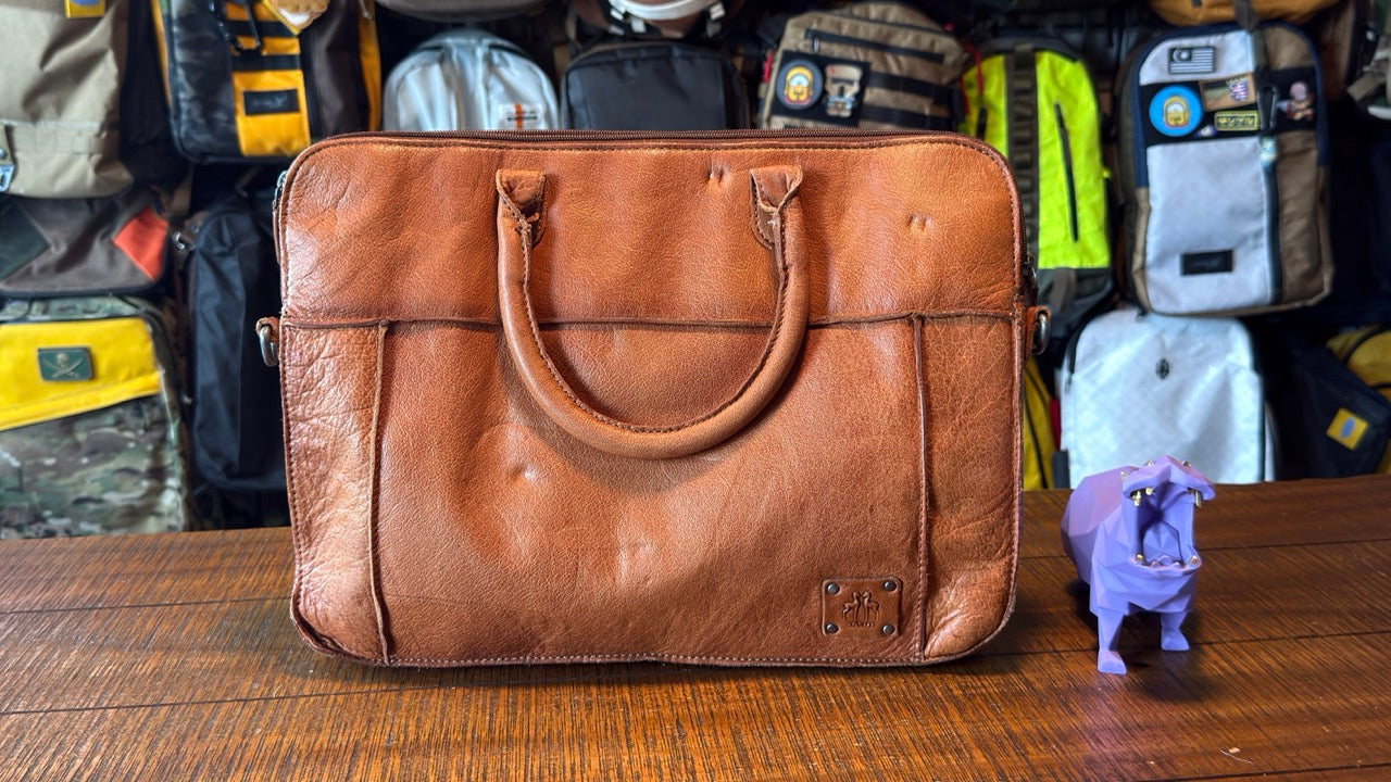 Spanish Leather Rosme Men's Leather Briefcase