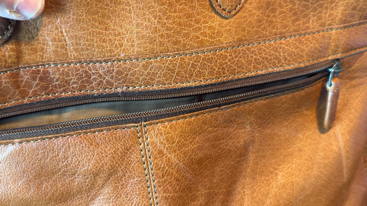 Spanish Leather Rosme Men's Leather Briefcase
