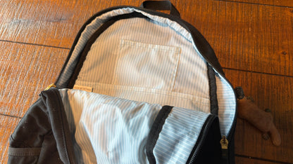 Tracksmith Black and White SMALL Backpack