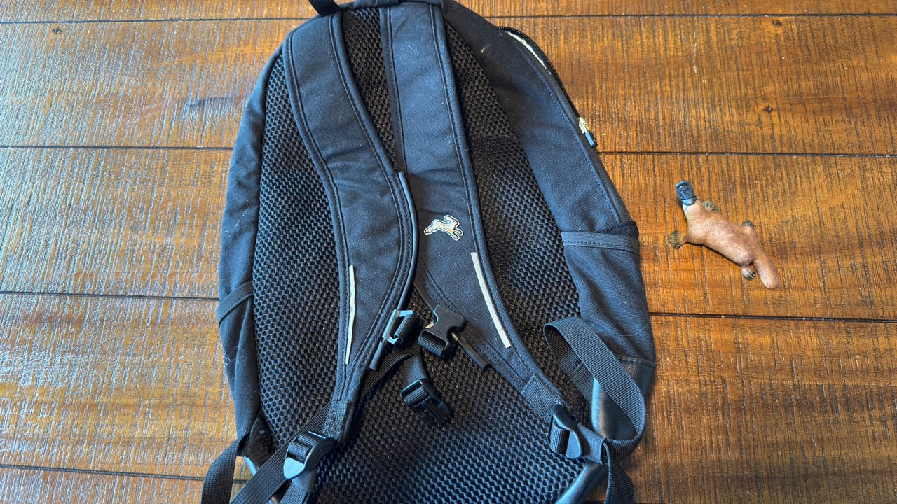 Tracksmith Black and White SMALL Backpack